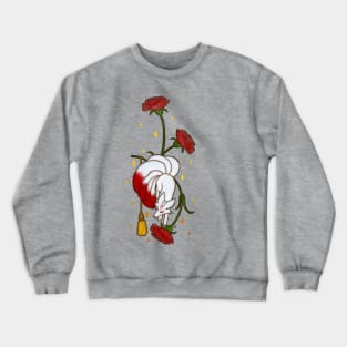 Kitsune in Carnations Crewneck Sweatshirt